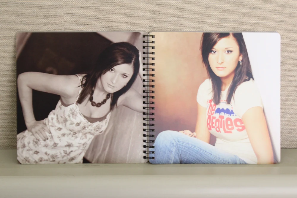Custom spiral bound photo book
