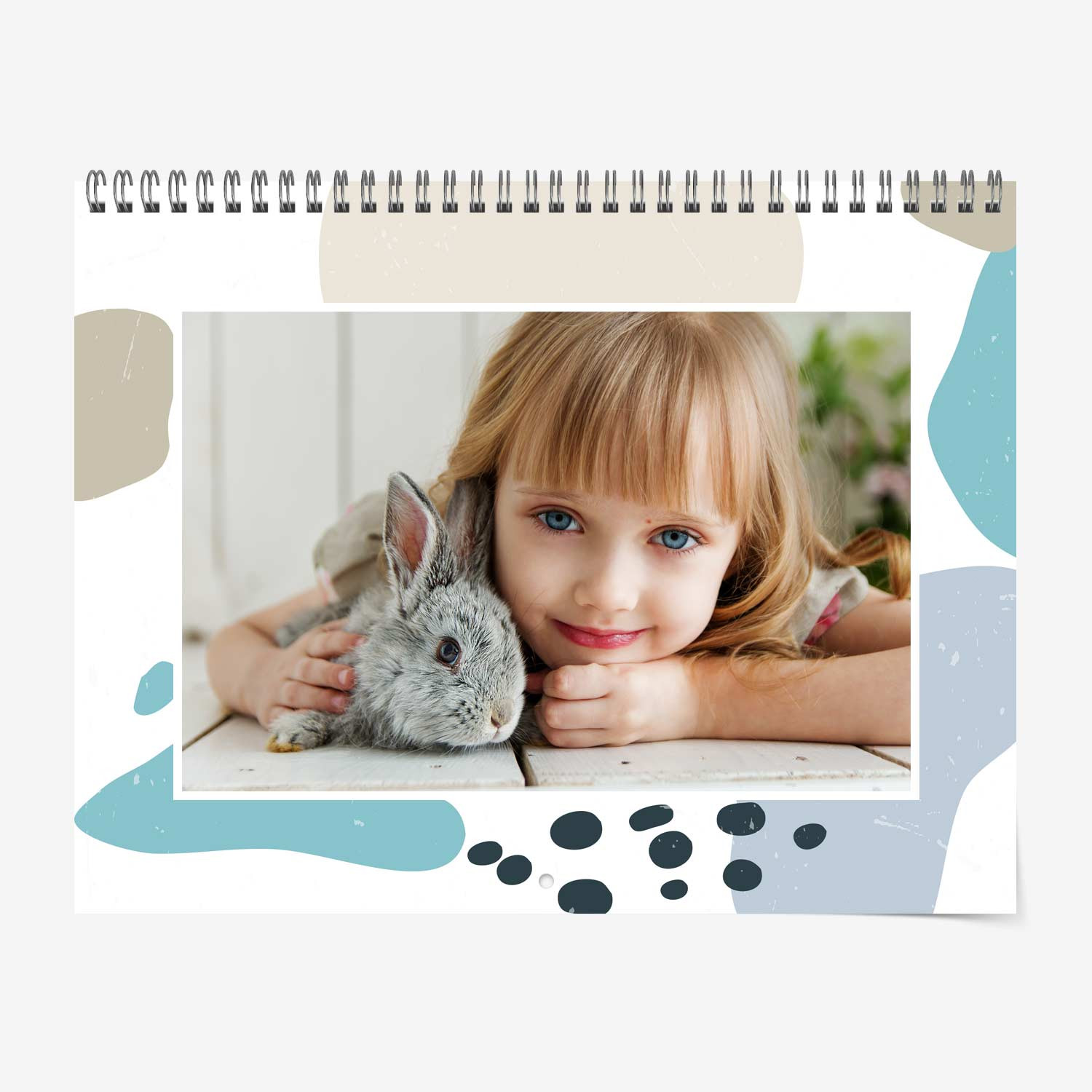 Photo calendar for kids room