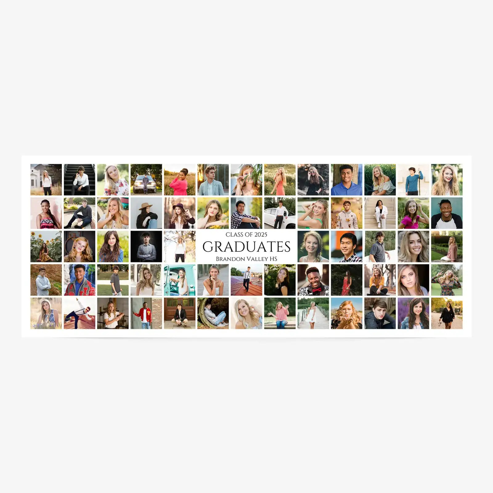 Huge collage of photos banner