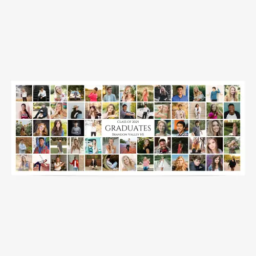 Huge collage of photos banner