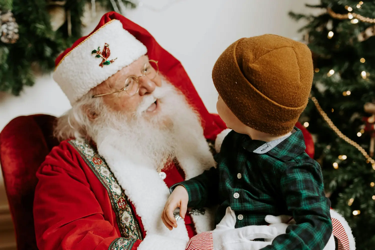 Santa with child