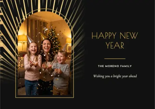 Starburst holiday card