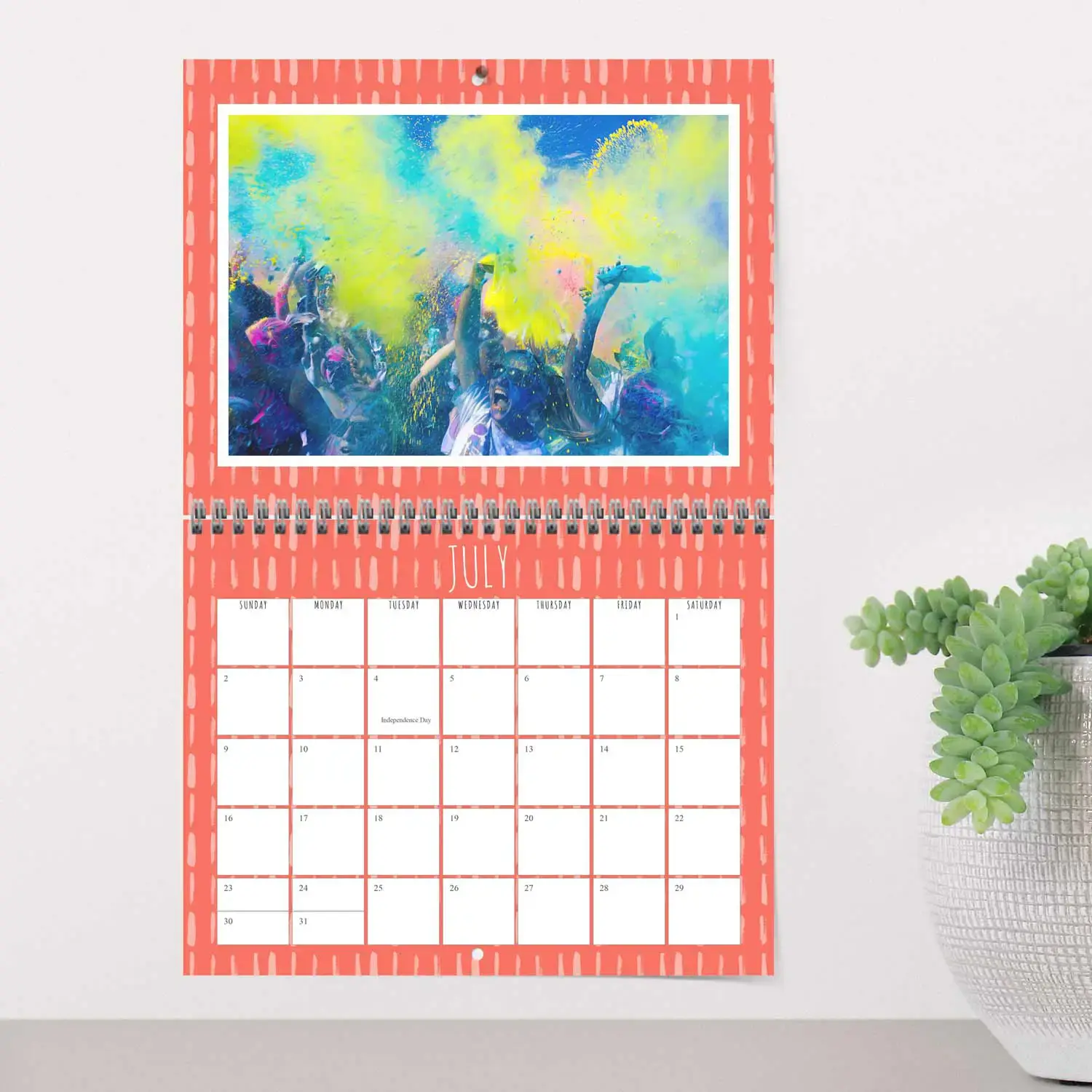 Photo spiral calendar