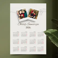 Personalizirani foto kalendar sa slikama – elegantan minimalistički dizajn za obitelj, Puna.hr