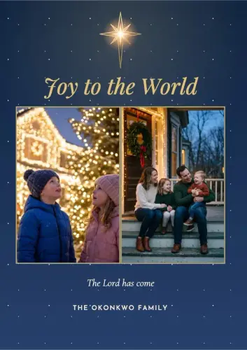 Star of Wonder holiday card