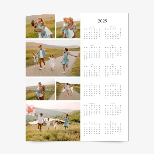 Magnet calendar with photos
