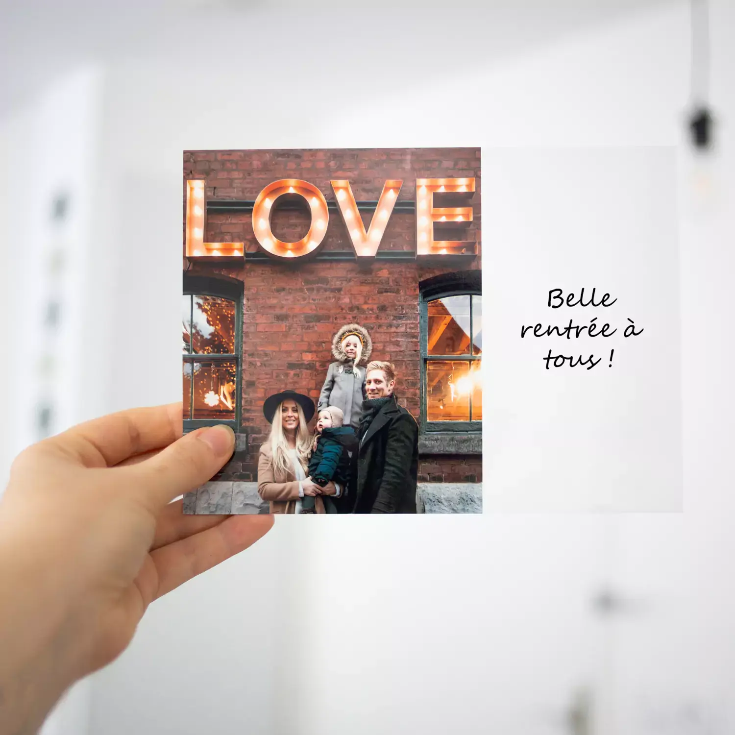 carte de voeux photo personnalisée
