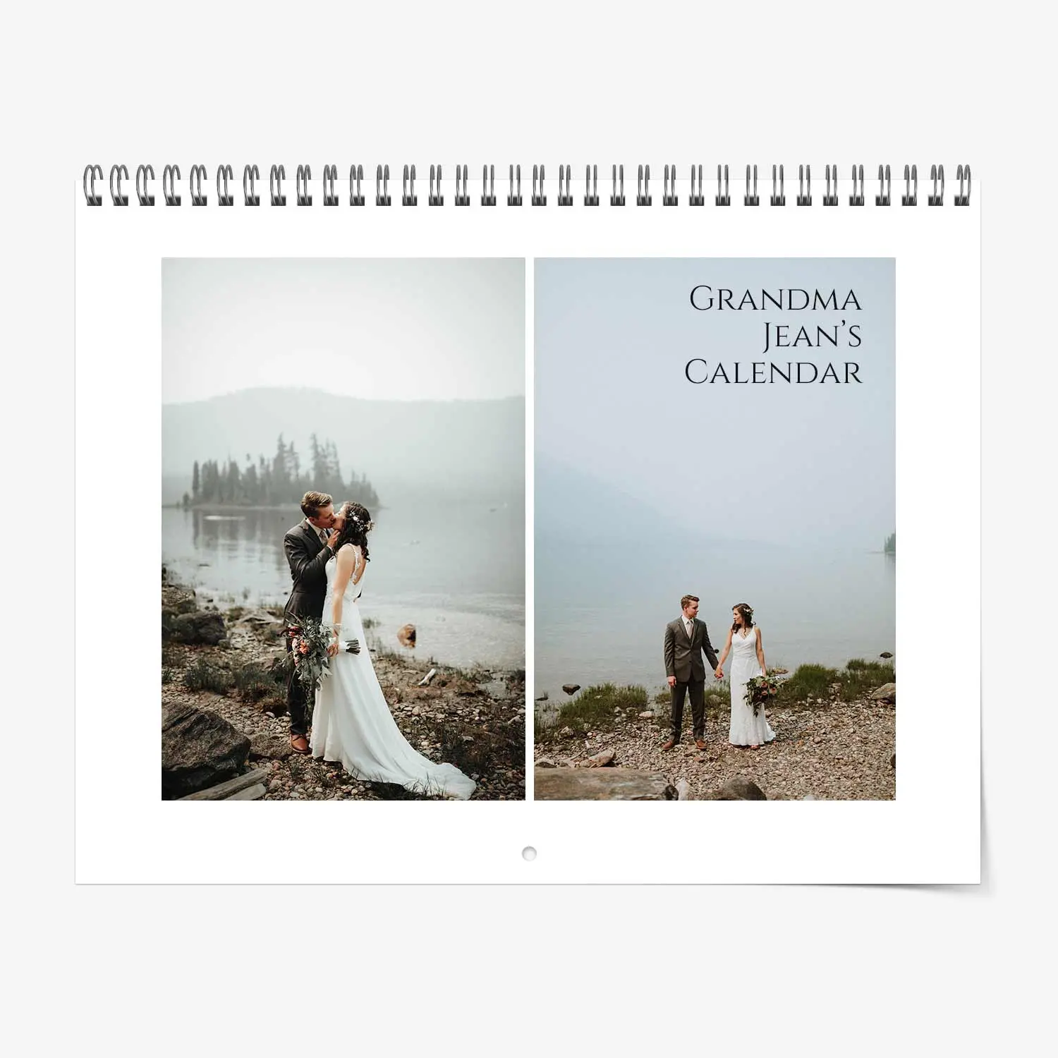 Wedding photo wall calendar