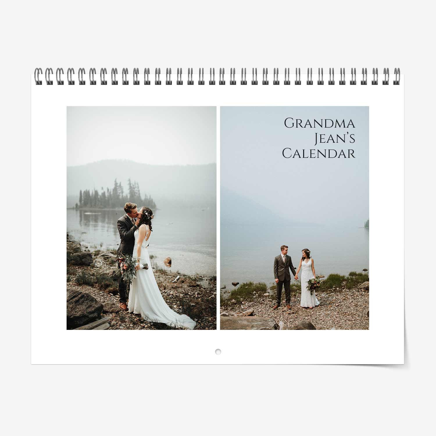 Wedding photo wall calendar