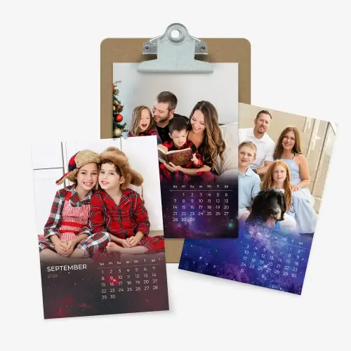 Monthly photo clip it desk calendar
