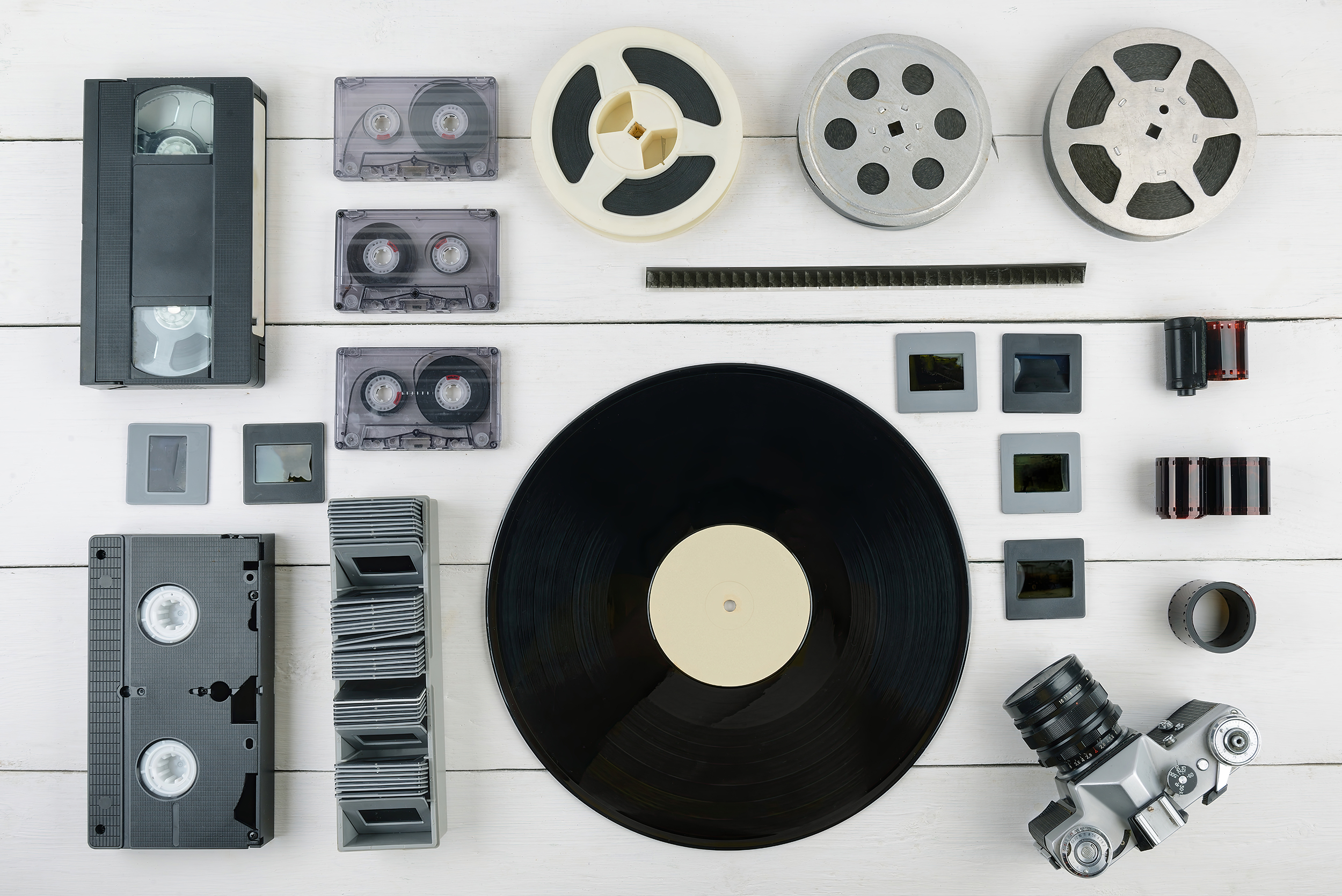 variety of analog media types
