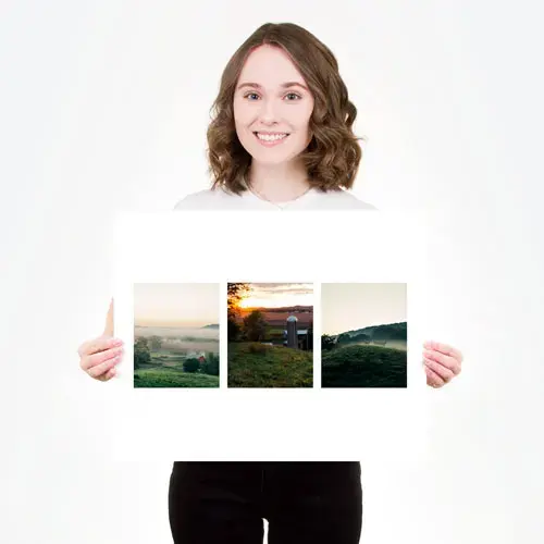 16x20 horizontal collage print diy wedding funeral family memories farm