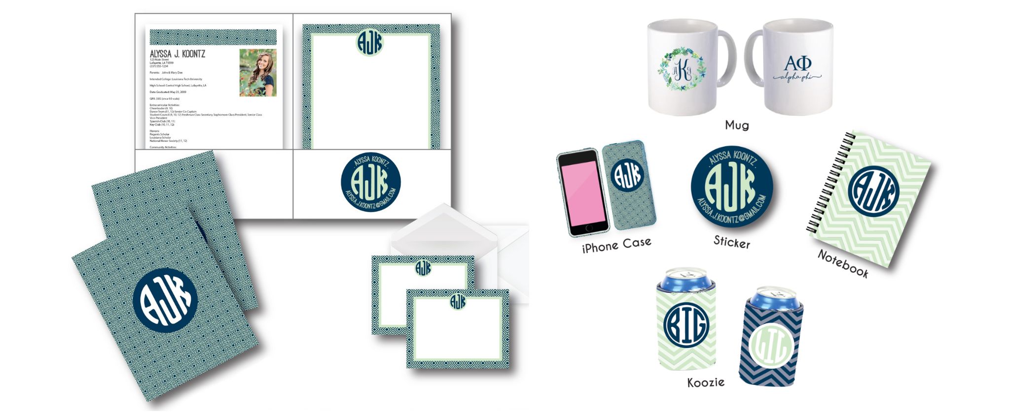 sorority packet mockup