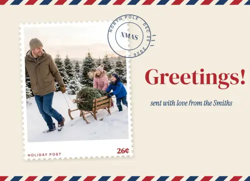 Holiday Post holiday card