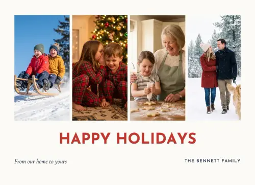 Snow Day Grid holiday card