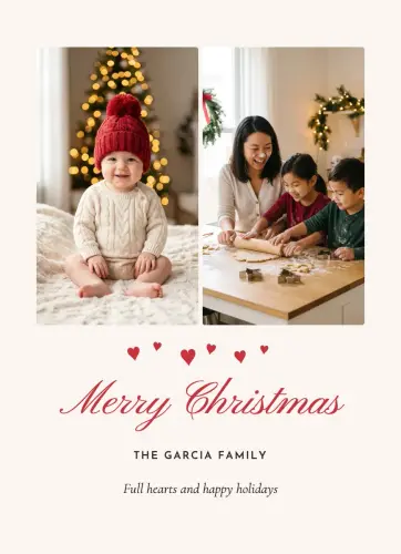 Little Hearts holiday card