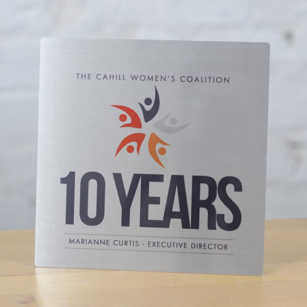 Custom recognition plaque