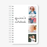 6x9 personalized notebook binder collage flag usa