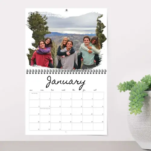Classic personal wall calendar