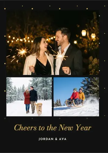 Midnight Cheers holiday card