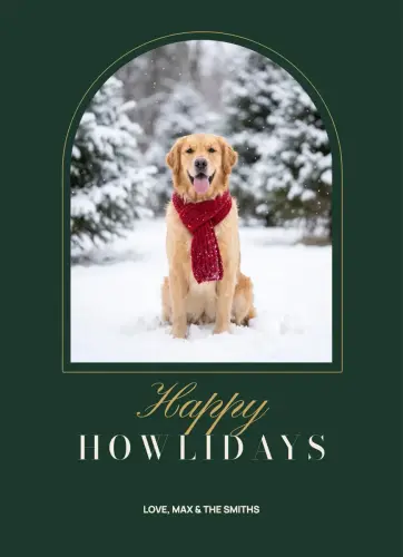 Happy Howlidays holiday card