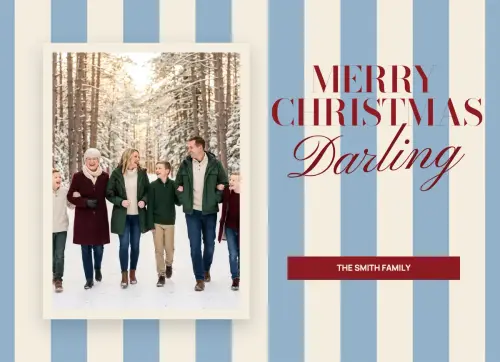 Merry Christmas Darling holiday card