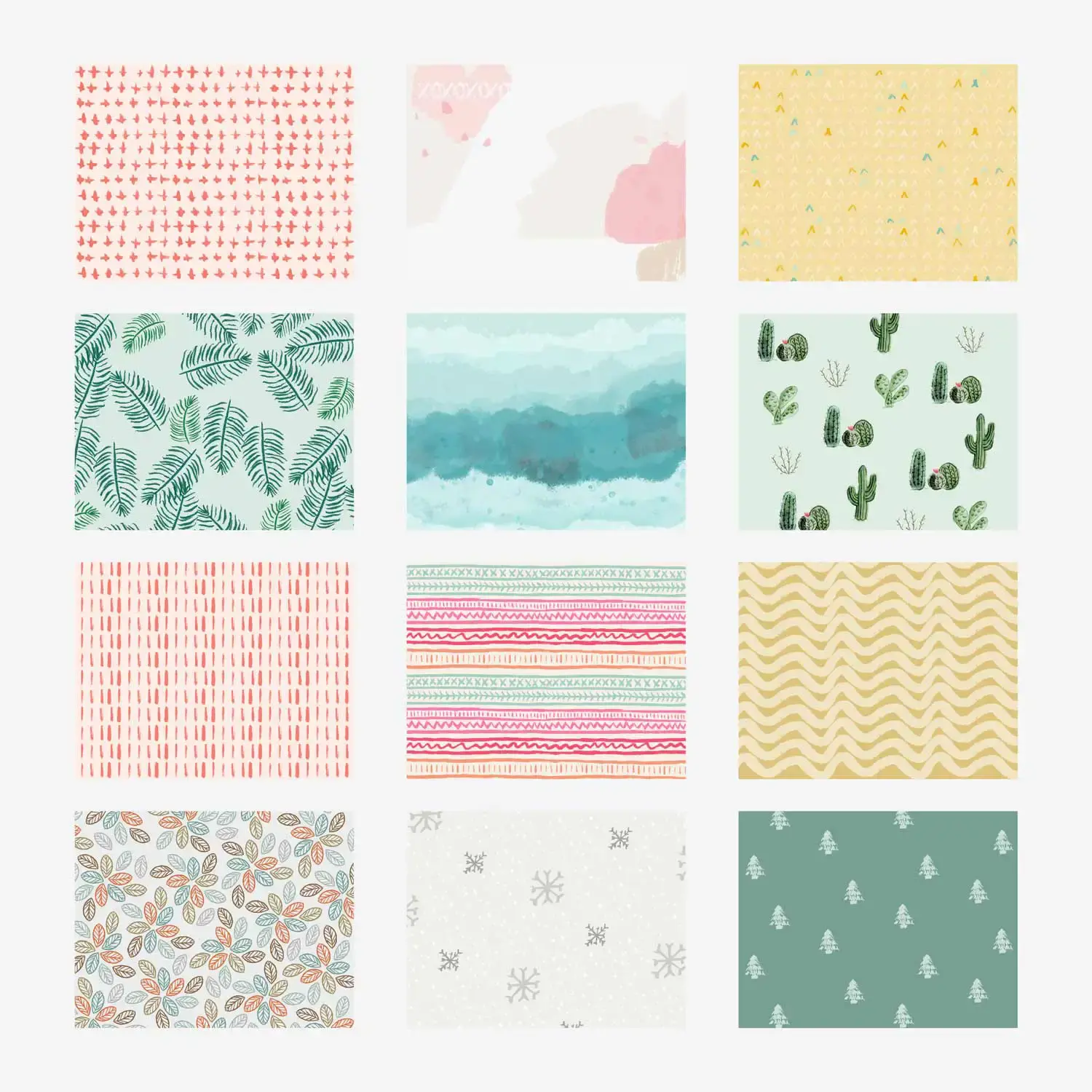 Wall calendar patterns