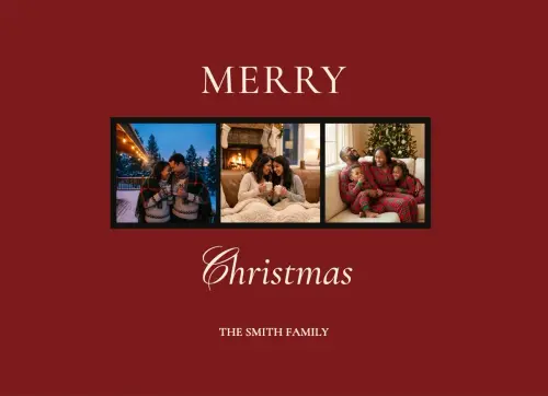 Photobooth Christmas holiday card