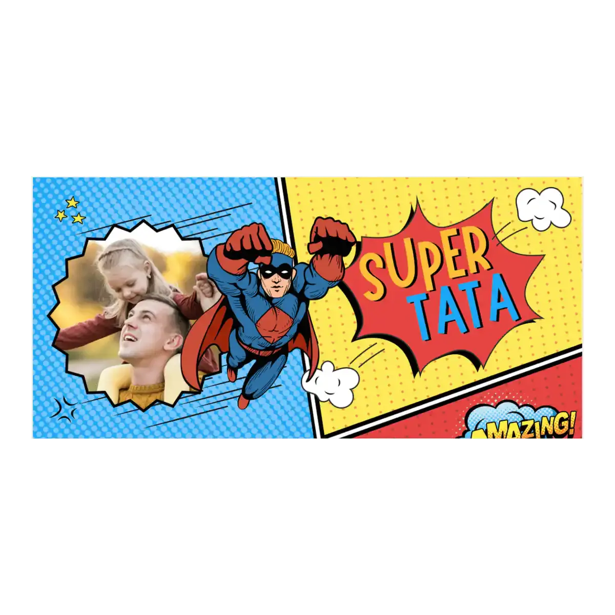 šalica sa slikom Super Tata – personalizirana fotošalica za poklon tati