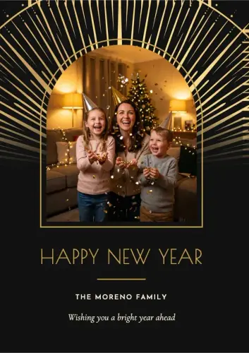 Starburst holiday card
