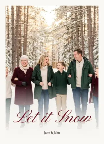 Let It Snow holiday card