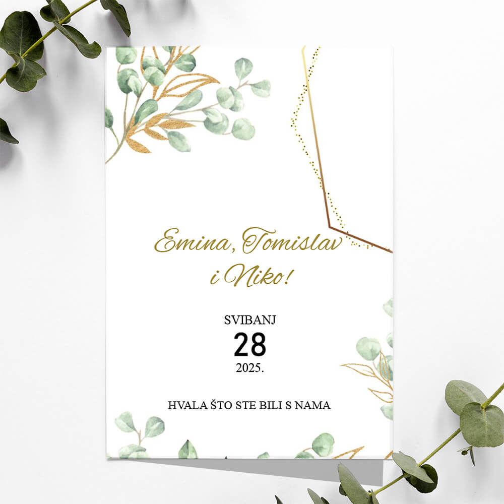 Zahvalnica za Krštenje i Vjenčanje 15