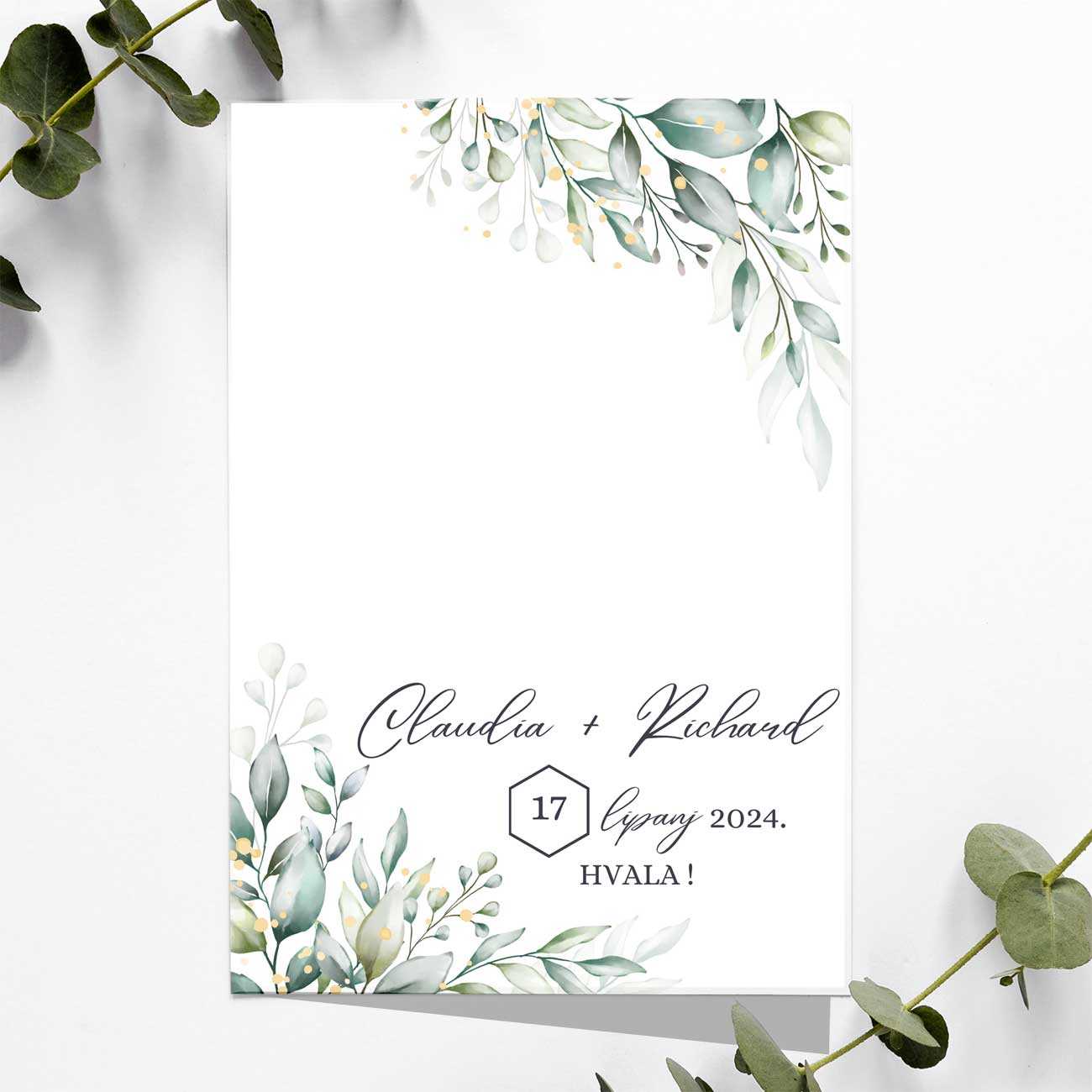 Zahvalnica za vjenčanje 9