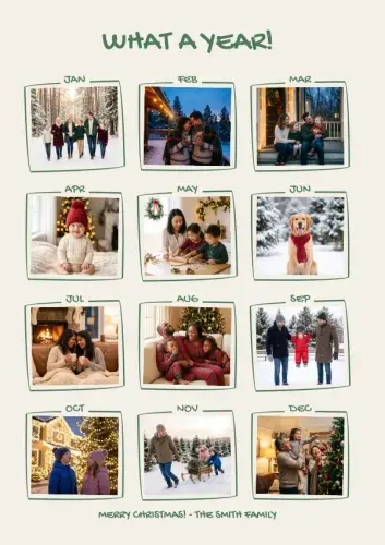 What a Year holiday card