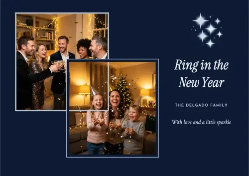 Silver Midnight holiday card