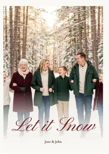 Let It Snow holiday card