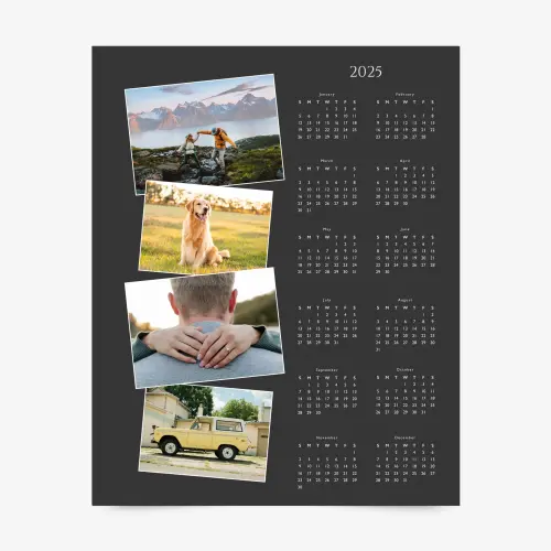 Photo magnet calendar