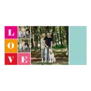 Šalica koja spaja ljubav i uspomene u jedinstveni kolaž – personalizirane fotografije uz razigrani “LOVE” dizajn stvaraju savršen poklon za voljenu osobu.