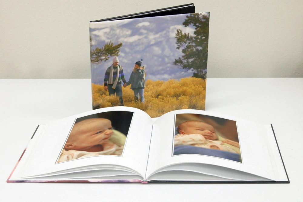 Custom image wrapped photo book