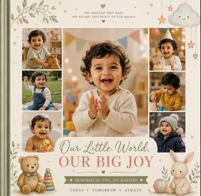 When Everything Was an Adventure toddler years milestone photo book by Nostalo