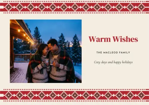 Fair Isle holiday card