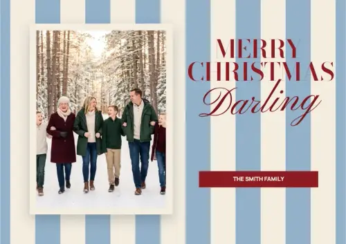 Merry Christmas Darling holiday card
