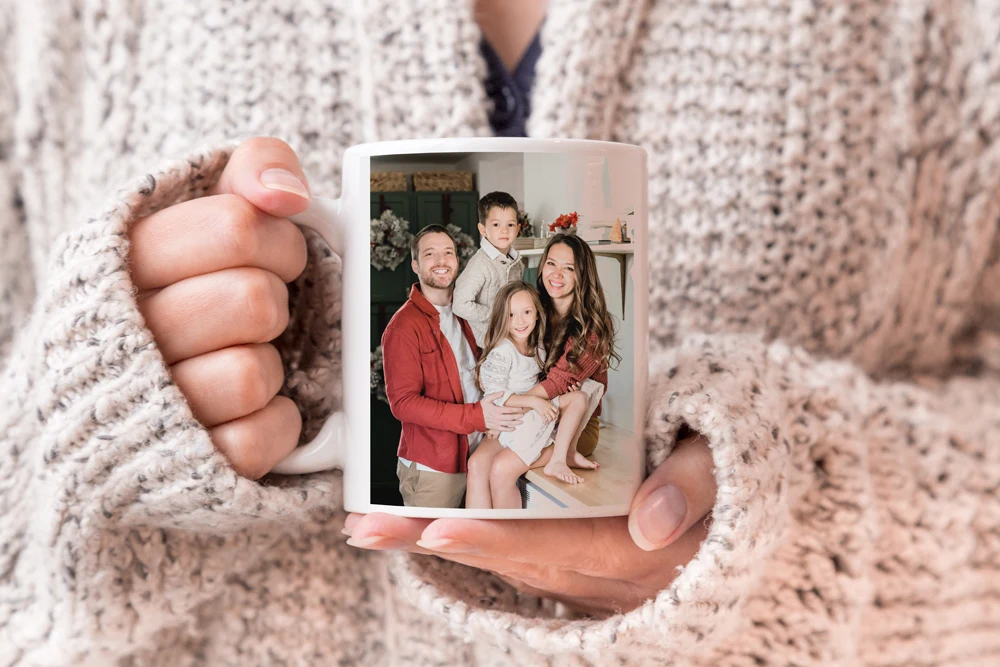 Custom photo ceramic mug, great as a photo gift