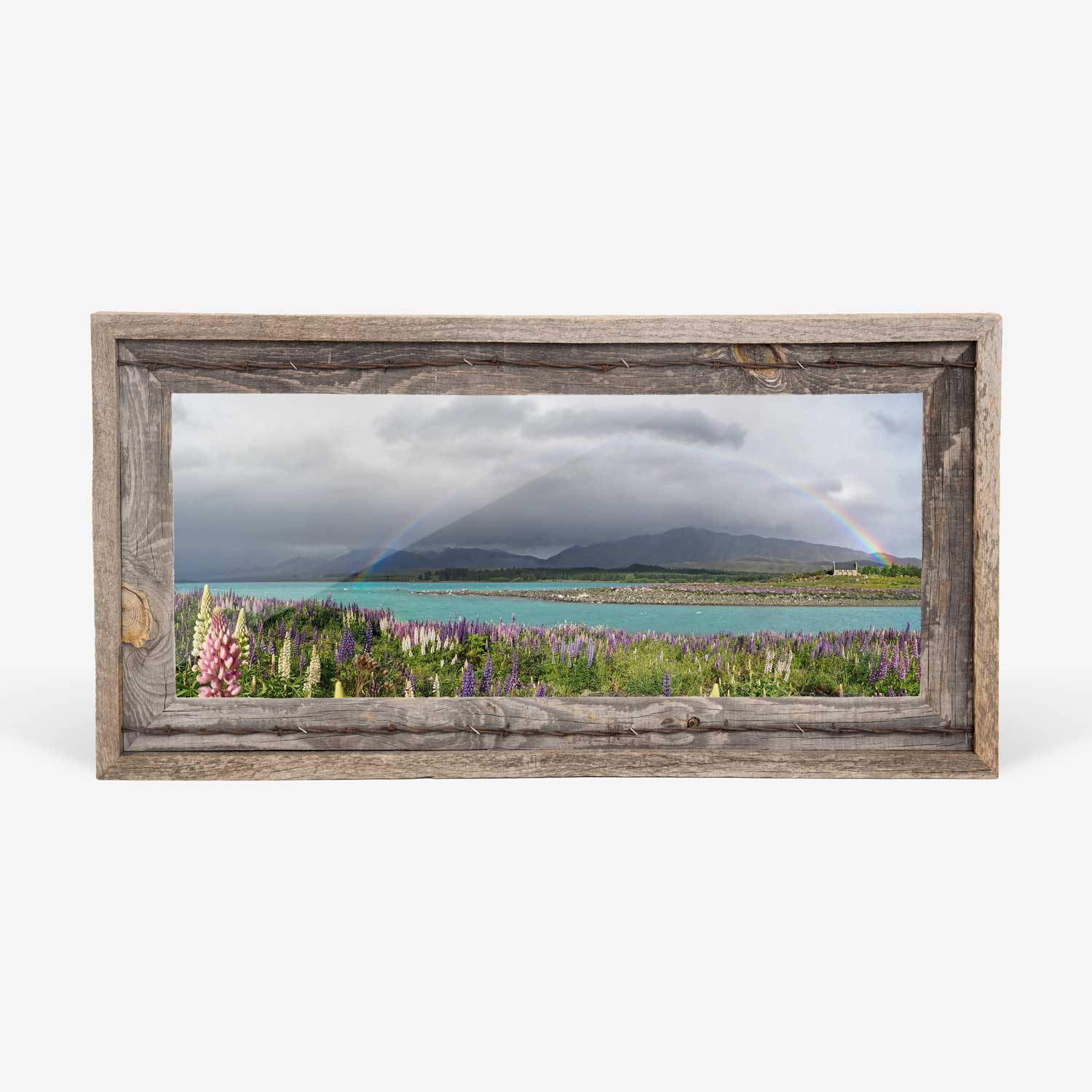 Panoramic Photo Print With Rustic Framing