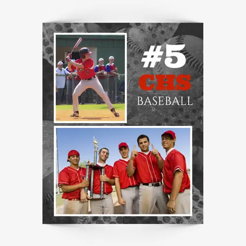 8x10 vertical sports team memory mate