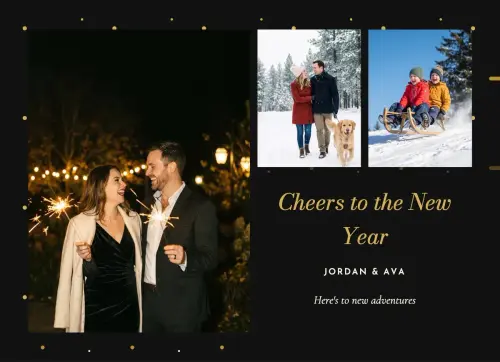 Midnight Cheers holiday card