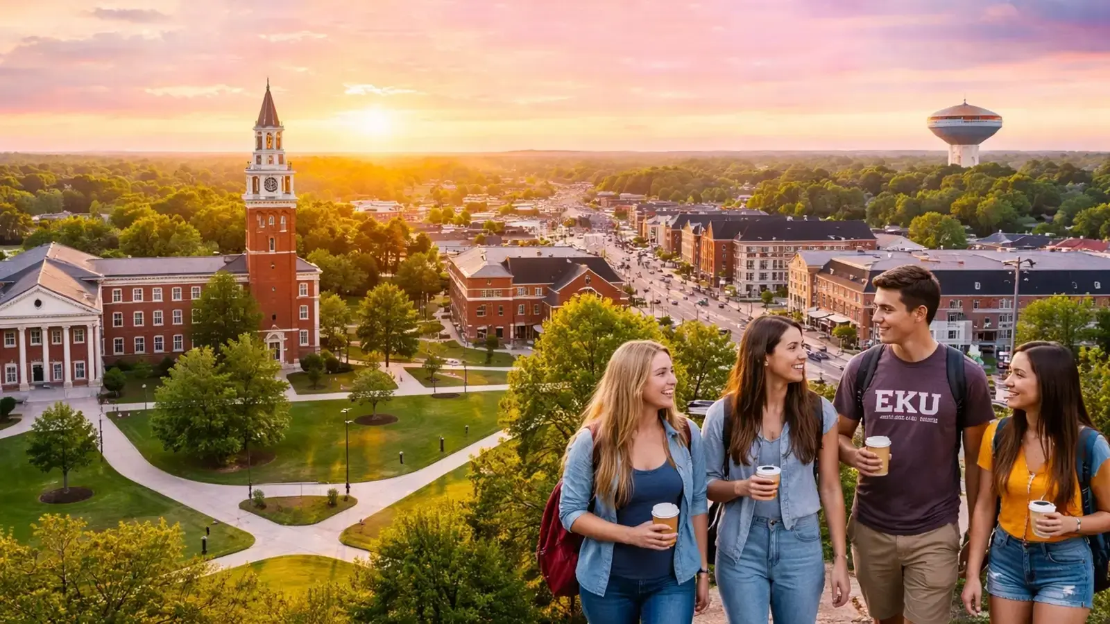 Richmond, Kentucky city and campus-inspired visual representing service to Richmond families and EKU students