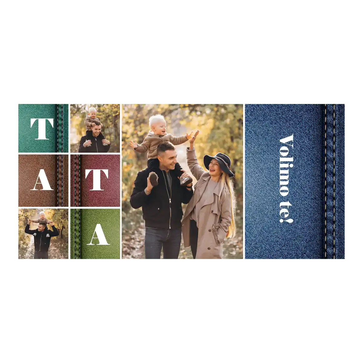 Šalica za tatu s kolažom fotografija i personaliziranim detaljima – uspomena na najljepše obiteljske trenutke koji ga prate svaki dan.