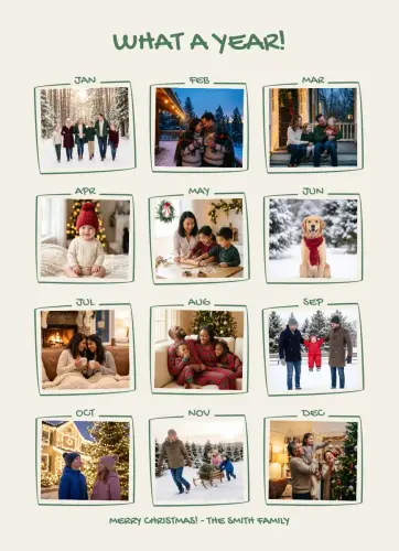 What a Year holiday card
