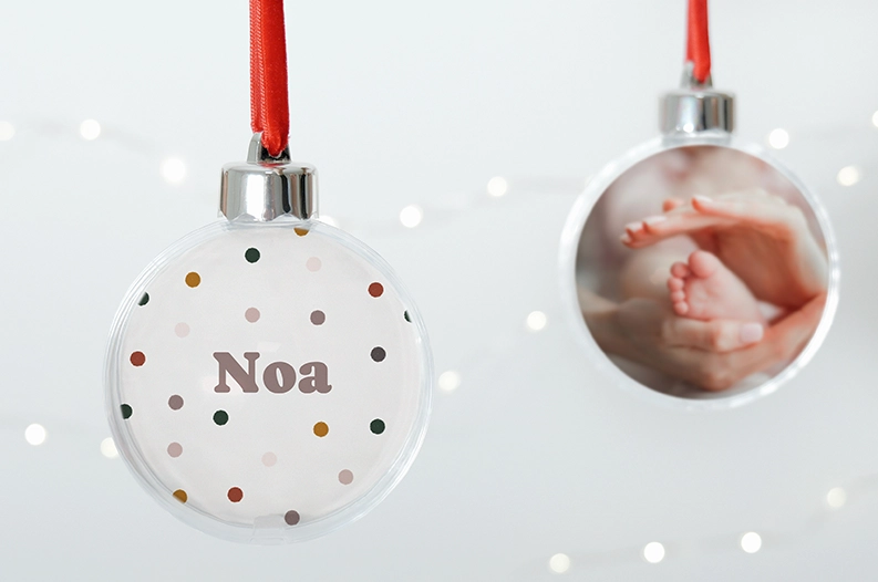 Boules de Noel personnalisées